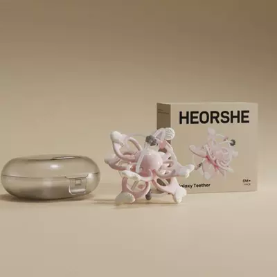 Прорезыватель для зубов HEORSHE space розовый