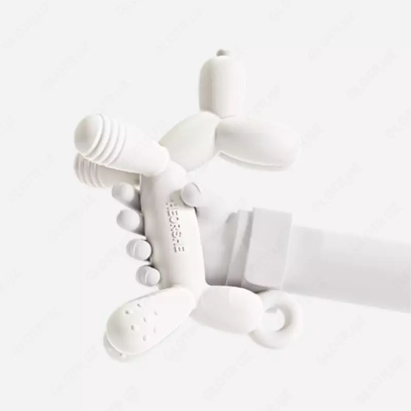 HEORSHE PUPPY silikon tish chiqargich, oq