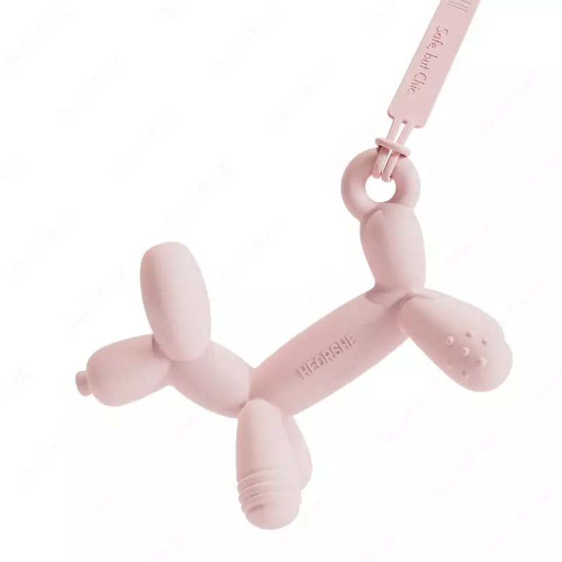 Силиконовый прорезыватель для зубов HEORSHE PUPPY розовый