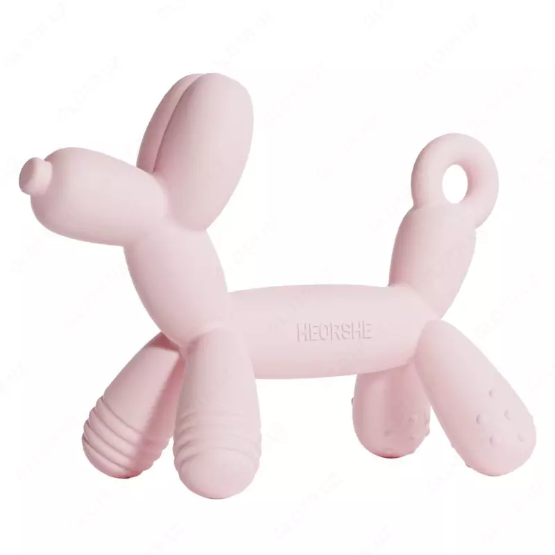 HEORSHE PUPPY silikon tish chiqargich, pushti
