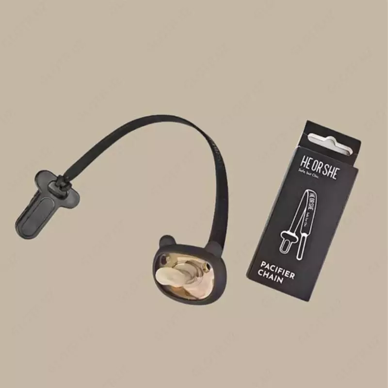 Силиконовый держатель для пустышки HEORSHE черный