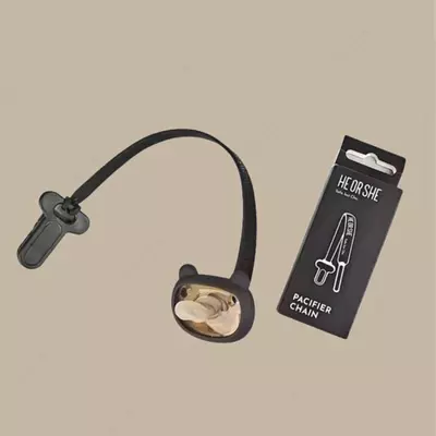 Силиконовый держатель для пустышки HEORSHE черный