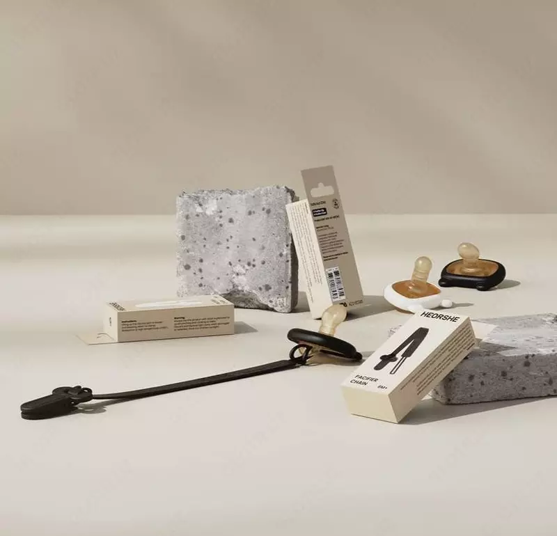 Силиконовый держатель для пустышки HEORSHE черный