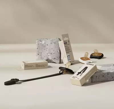 Силиконовый держатель для пустышки HEORSHE черный