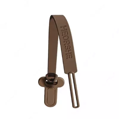 Силиконовый держатель для пустышки HEORSHE коричневый