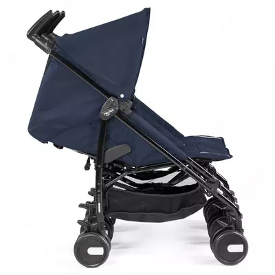 Коляска для двойни Peg-Perego Pliko Mini Twin Classico темно-синяя