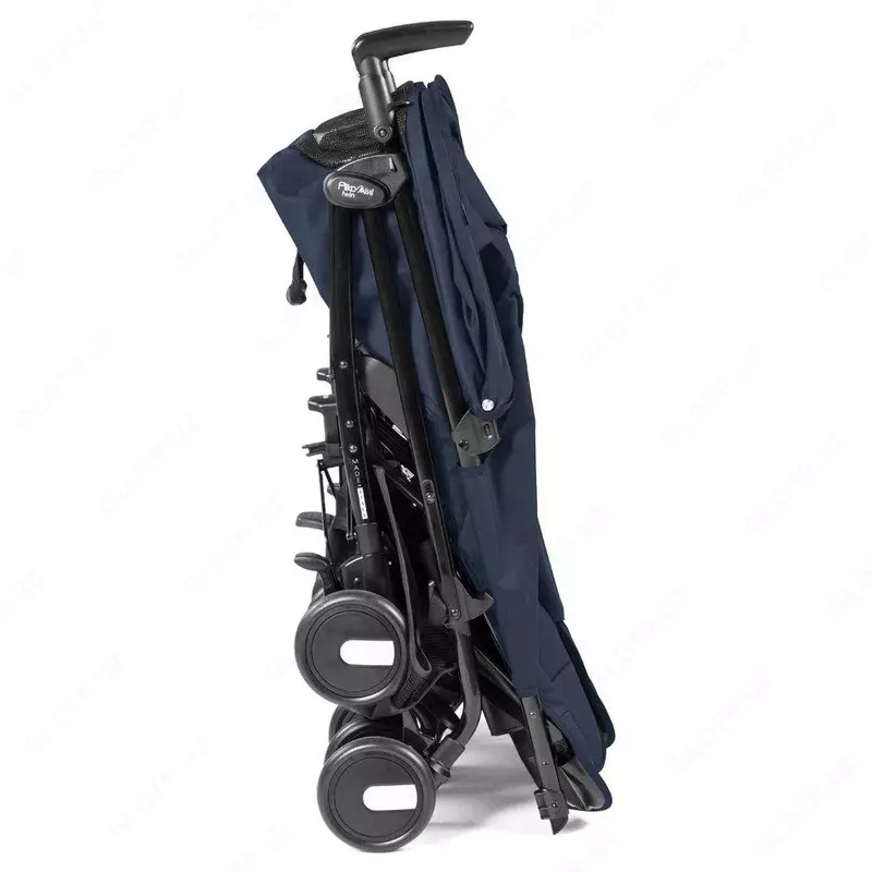 Коляска для двойни Peg-Perego Pliko Mini Twin Classico темно-синяя
