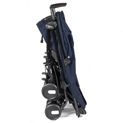 Коляска для двойни Peg-Perego Pliko Mini Twin Classico темно-синяя