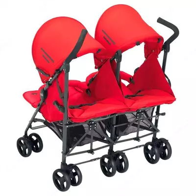 Коляска CAM TWIN FLIP COL.24 ROSSO красная