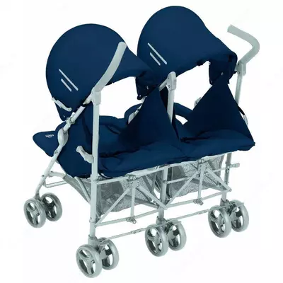 Коляска CAM TWIN FLIP COL.24 ROSSO синяя