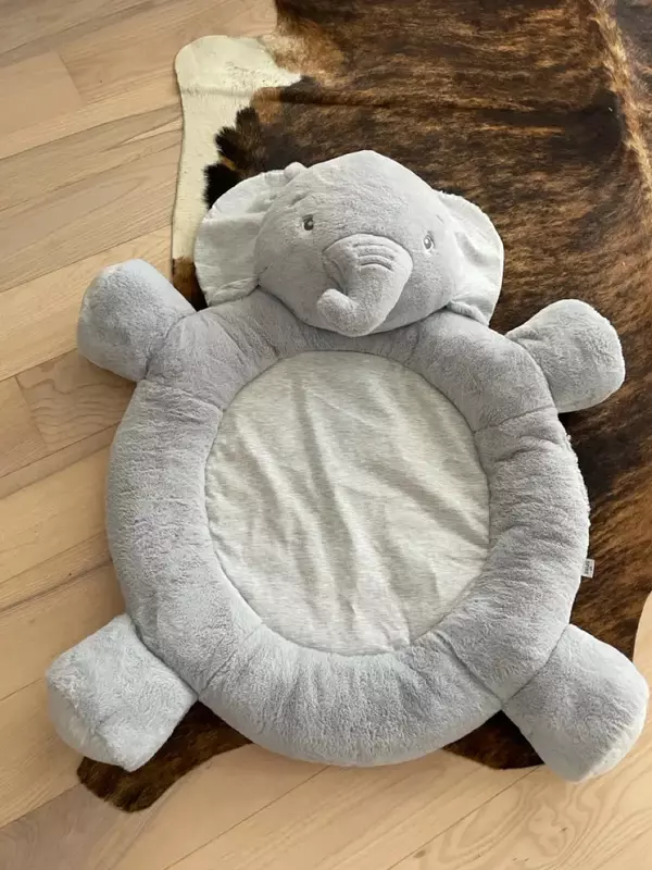 Детский игровой коврик с бортиками и игрушками Deryan "Слон" 0+