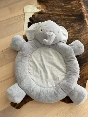 Детский игровой коврик с бортиками и игрушками Deryan "Слон" 0+