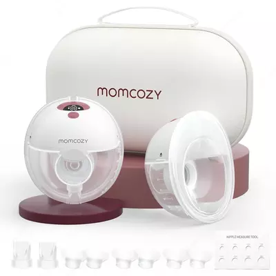 Портативный молокоотсос "Momcozy" M5 Hands-Free, 3 режима и 9 уровней сцеживания (NEW)