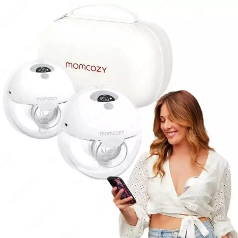 Портативный молокоотсос "Momcozy" M5 Hands-Free, 3 режима и 9 уровней сцеживания (NEW)