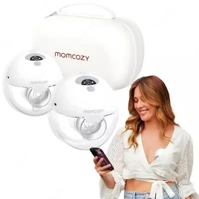 Портативный молокоотсос "Momcozy" M5 Hands-Free, 3 режима и 9 уровней сцеживания (NEW)