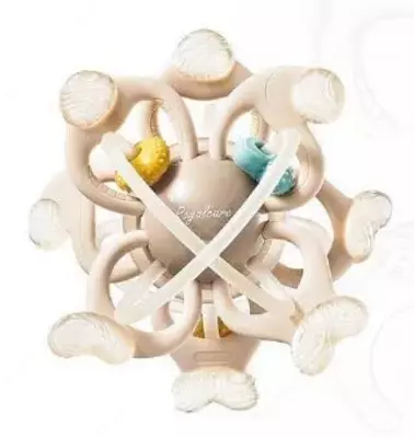 Прорезыватель "Royal Сare" Sensory Manhattan Gewster Bal, пищевая силиконовая жевательная игрушка для младенцев (NEW)