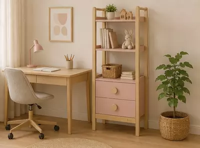  Boori Tidy saqlash javoni  Cherry va Beech rangi - 