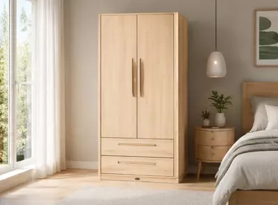 Boori Living Casa 2 eshikli va 2 tortmali shkaf