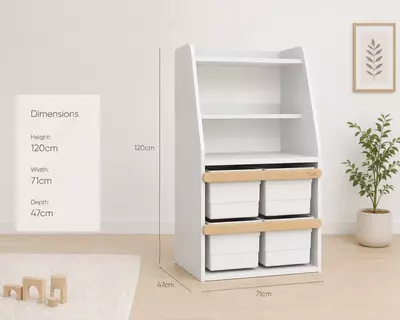  Boori Kids Tidy integratsiyalashgan saqlash moduli  Barley va Almond rangi - 