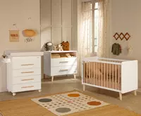 MICUNA — Детская ванночка BABYBATH B-1960 TREVI  цвет White / Natural Wax / Beige Stars