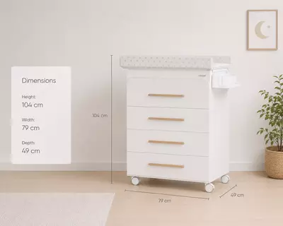  MICUNA — Детская ванночка BABYBATH B-1960 TREVI  цвет White / Natural Wax / Beige Stars CHICCOBABY.UZ