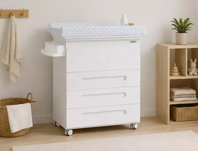 MICUNA — Детская ванночка BABYBATH B-2012 DOLCE MAGIC, цвет White – Grey Stars