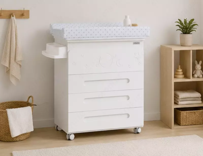 MICUNA — Детская ванночка BABYBATH B-2012 DOLCE MAGIC, цвет White – Grey Stars