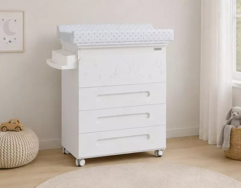 MICUNA — Детская ванночка BABYBATH B-2012 DOLCE MAGIC, цвет White – Grey Stars