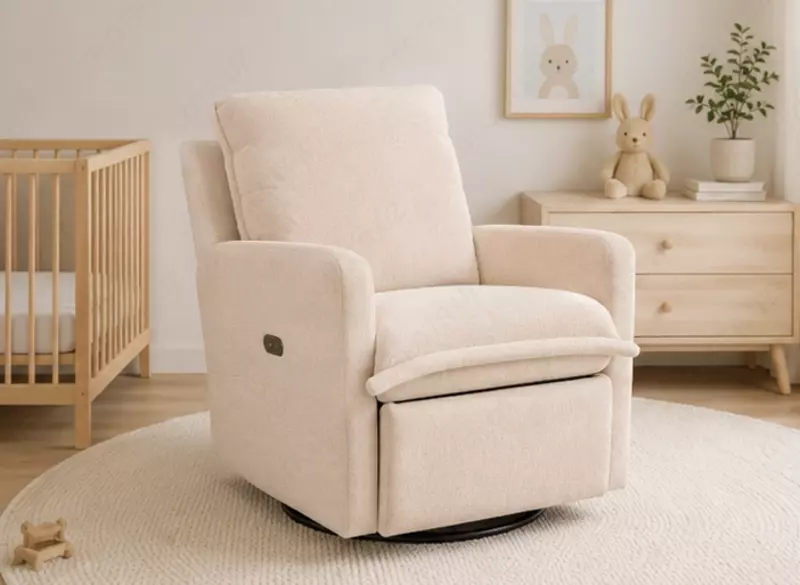 Jikel Luna elektr recliner emizish kreslosi, och bej rang