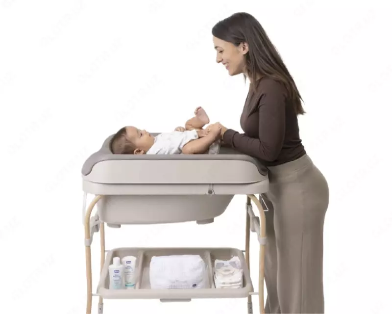  Chicco Soft Bubble Armonia taglik almashtirish stoli va bolalar vannachasi  0–3 oylik  Scandinavian rangi - 