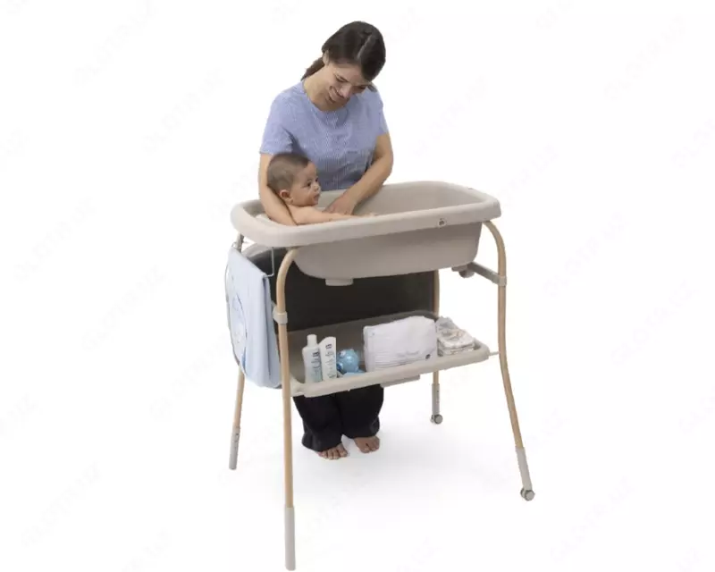   Chicco Soft Bubble Armonia taglik almashtirish stoli va bolalar vannachasi  0–3 oylik  Scandinavian rangi