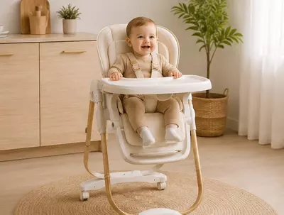 Jikel Nobel ovqatlantirish stulchasi  Beige rangi