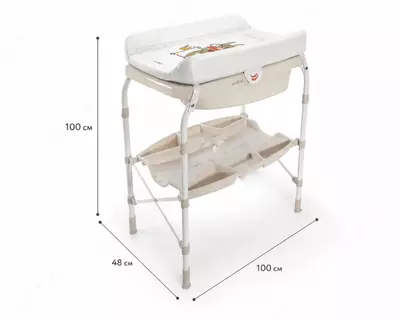  Jikel Ripple Bath & Changing Table vannacha va taglik almashtirish stoli  Beige rangi - 