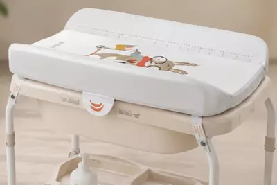  Jikel Ripple Bath & Changing Table vannacha va taglik almashtirish stoli  Beige rangi Chakana savdo