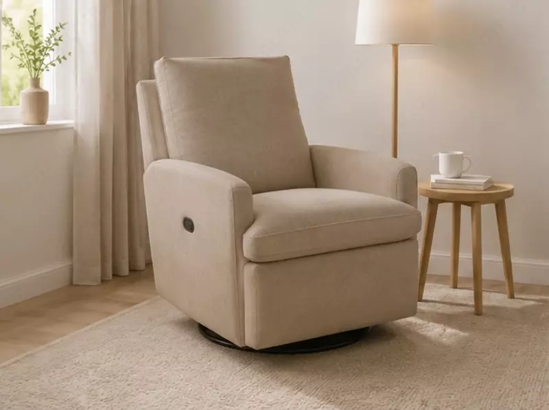 Jikel — Luna elektr reklayner mexanizmli emizish kreslo-tebratgichi, Latte rangi
