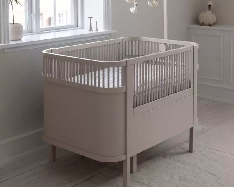 Sebra — Детская кроватка Bed  Baby & Jr.  цвет Birchbark Rose