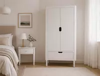 Sebra — Двухдверный шкаф  белый