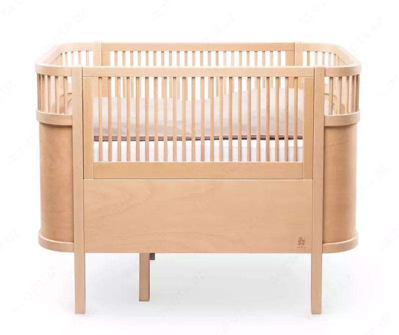 Sebra — Детская кроватка-трансформер Baby & Jr., Wooden Edition