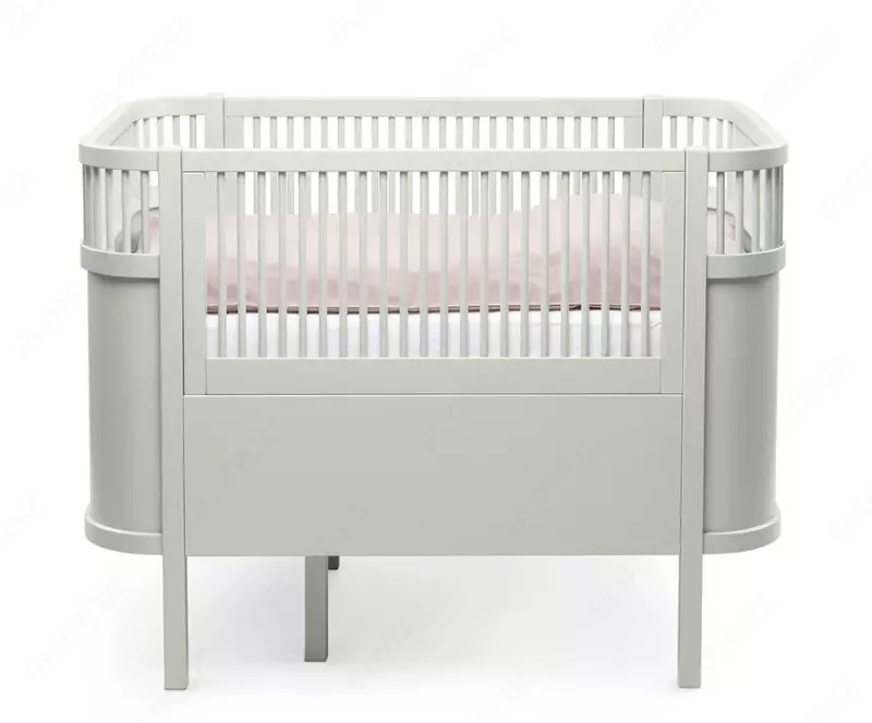 Sebra — Детская кроватка-трансформер Baby & Jr., цвет Mist Green