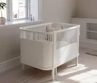 Sebra — Детская кроватка-трансформер Baby & Jr.  цвет Classic White