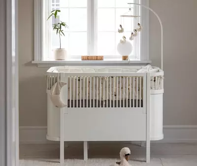 Sebra — Детская кроватка-трансформер Baby & Jr., цвет Classic White