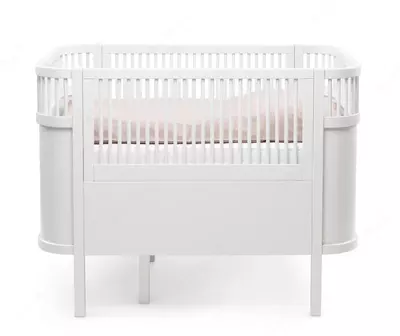 Sebra — Детская кроватка-трансформер Baby & Jr., цвет Classic White