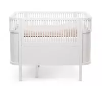  Sebra — Детская кроватка-трансформер Baby & Jr.  цвет Classic White Только в розницу