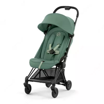 Коляска Cybex Coya, цвет Matt Black / Leaf Green