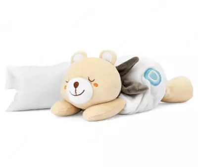 Chicco Warm Cuddle Teddy Bear — yumshoq ayiqcha, 0 oylikdan, ko‘p rangli