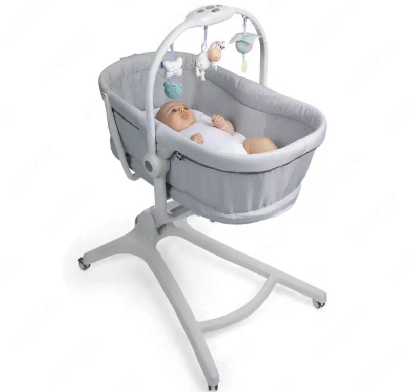 CHICCO BABY HUG 4 IN 1 — 0–36 oylik uchun beshik, GREY RE_LUX