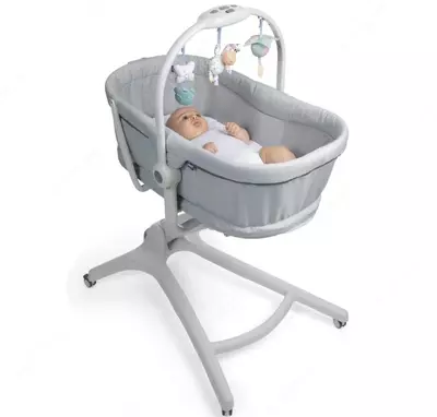 CHICCO BABY HUG 4 IN 1 — 0–36 oylik uchun beshik, GREY RE_LUX