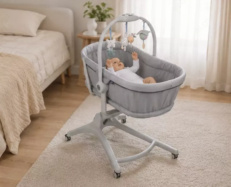 CHICCO BABY HUG 4 IN 1 — 0–36 oylik uchun beshik, GREY RE_LUX