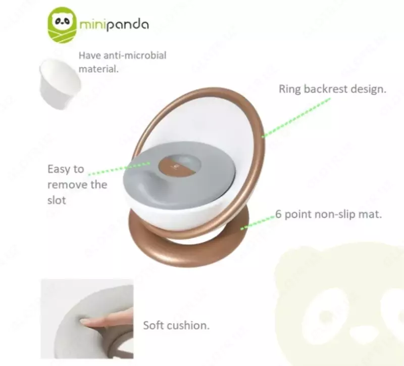 MINI PANDA SPACE TOLLY — bolalar tuvagi, bronza rang