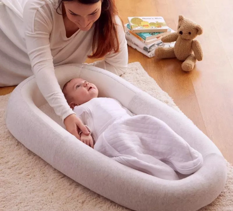 PURFLO SLEEP TIGHT BABY BED — chaqaloqlar uchun beshik, kulrang